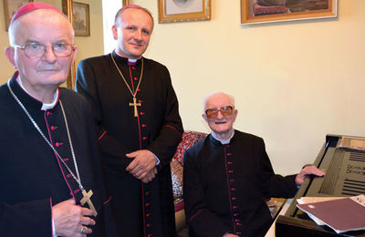 90. urodziny ks. kanonika Władysława Mrozińskiego - Ostrów Wielkopolski
