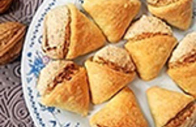 Rożki z masą orzechową