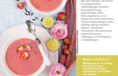Zupa rabarbarowo - truskawkowa