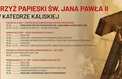 Krzyż św. Jana Pawła II - Kalisz