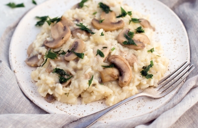 Risotto z pieczarkami