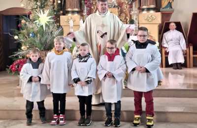 Nowi ministranci u św. Marka